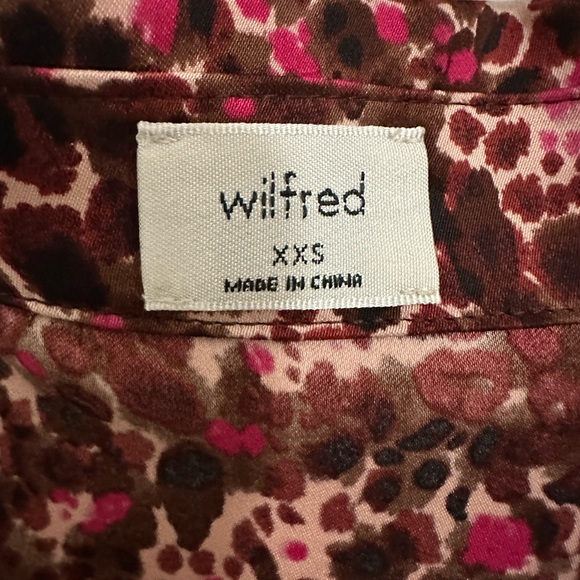 Wilfred Silky Button Up Tie Shirt - Picture 2 of 2